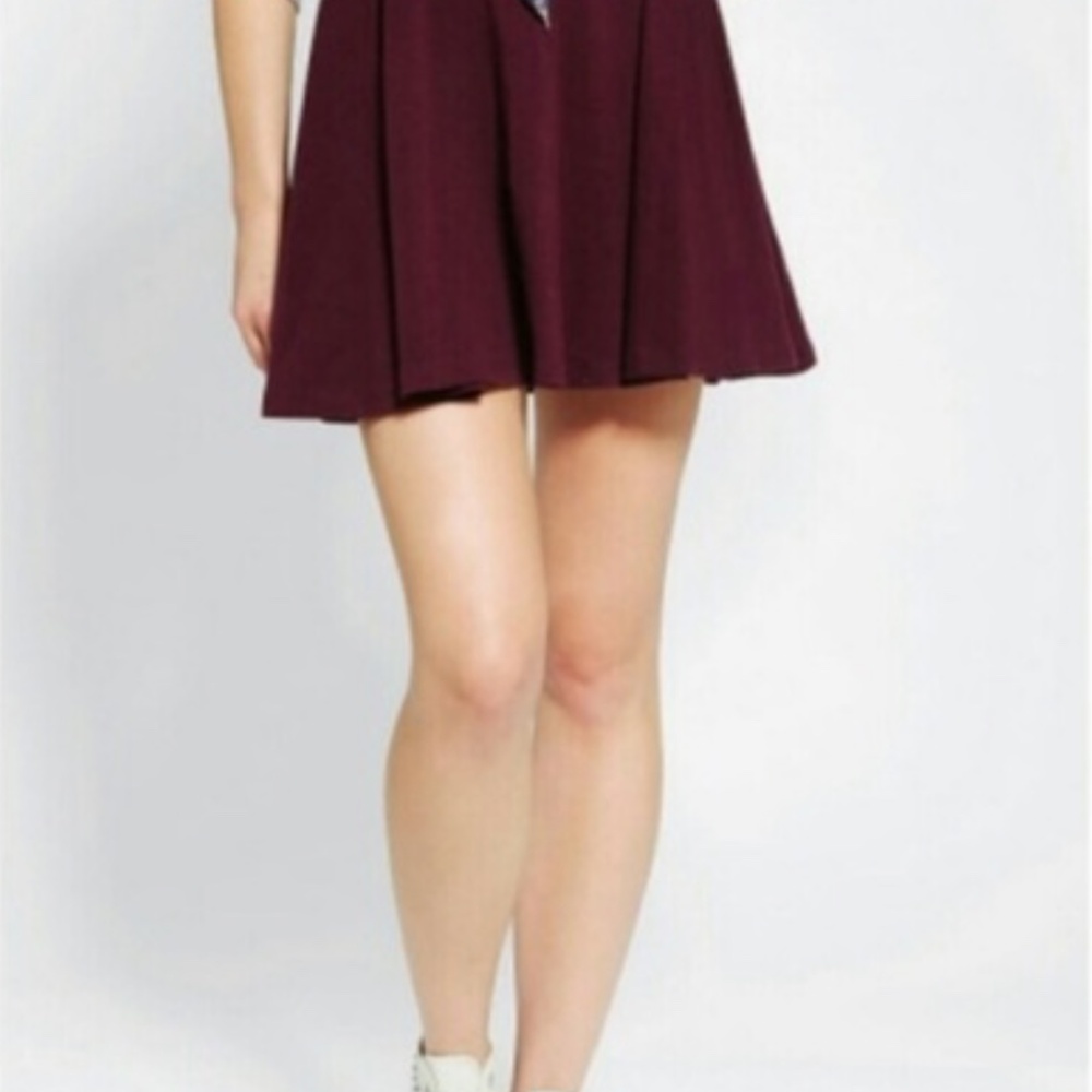 Urban Outfitters Small Maroon Skirt (Pins & Needles)